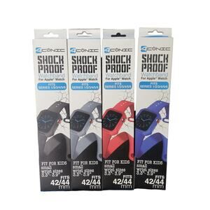 Aconic Shock Proof Watchband for Apple Watch Fit for Kids Small 42 / 44 MM 4 Pk